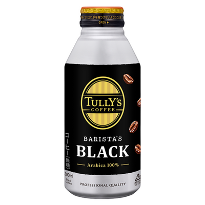 TULLYS BARISTAS BLACK COFFEE 390ML