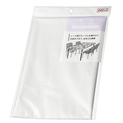 CLEAR TABLECLOTH RECTANGLE LACE