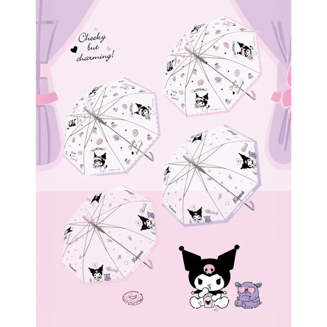 SANRIO TRANSPARENT UMBRELLA KUROMI 55CM – HANAMARU JAPANESE
