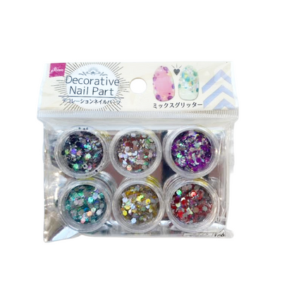 DECORATIVE NAIL PART MIX GLITTER