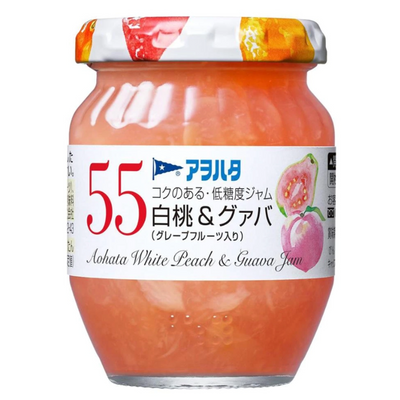 AOHATA LESS SUGAR WHITE PEACH AND GUAVA JAM 150G
