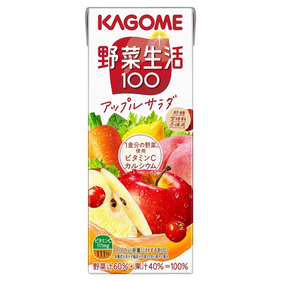 KAGOME YASAISEIKATSU100 APPLE 200ML