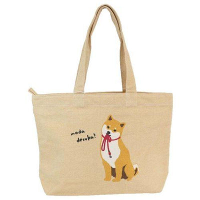 FRIENDSHILL A4 TOTE BAG W/ ZIPPER BEIGE