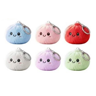 FAUX FUR DUMPLING KEY RING