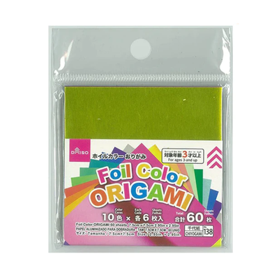FOIL COLOR ORIGAMI 60SHEETS 2.95in