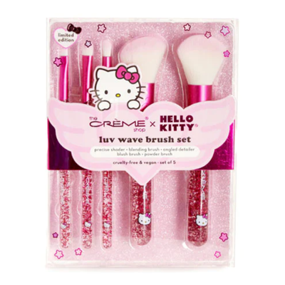 TCS SANRIO HELLO KITTY LUV WAVE 5PC BRUSH SET