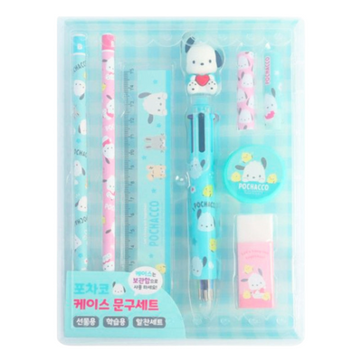 SANRIO POCHACCO STATIONERY SET W/PLASTIC CASE