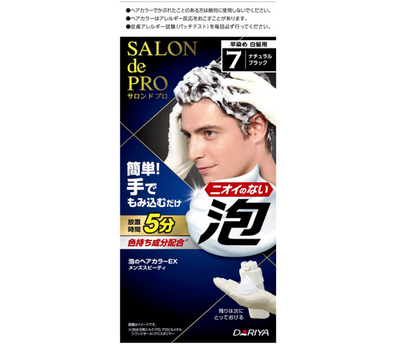 MENS SALON DE PRO HAIR COLOR #7 BLACK