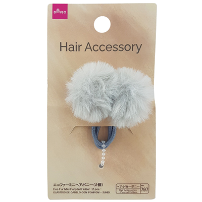 PONYTAIL HOLDER ECO FUR MINI 2P