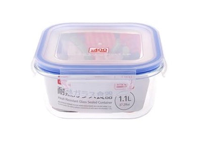 HEAT RESISTANT GLASS CONTAINER 1.1L 7.3 IN