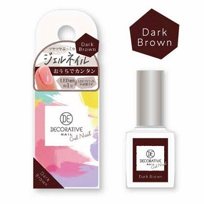 SHO-BIDO DECORATIVE COLOR GEL NAIL DARK BROWN