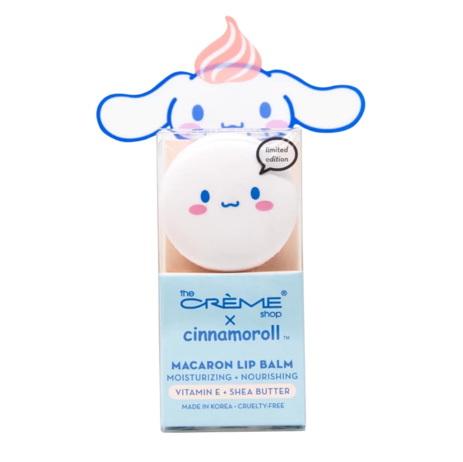 TCS CINNAMOROLL MACARON LIP BALM PEACH MOUSSE – HANAMARU JAPANESE