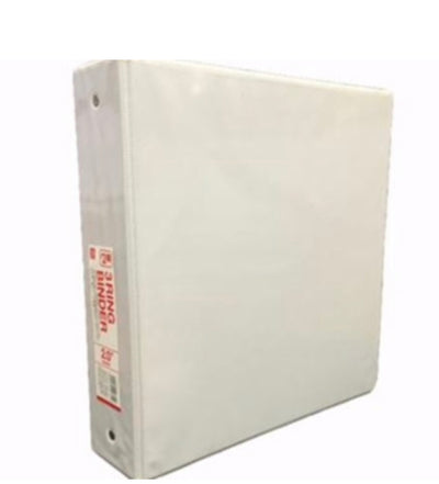 1.5 INCH 3 RING BINDER WHITE 10 X 11.6 X 2 IN