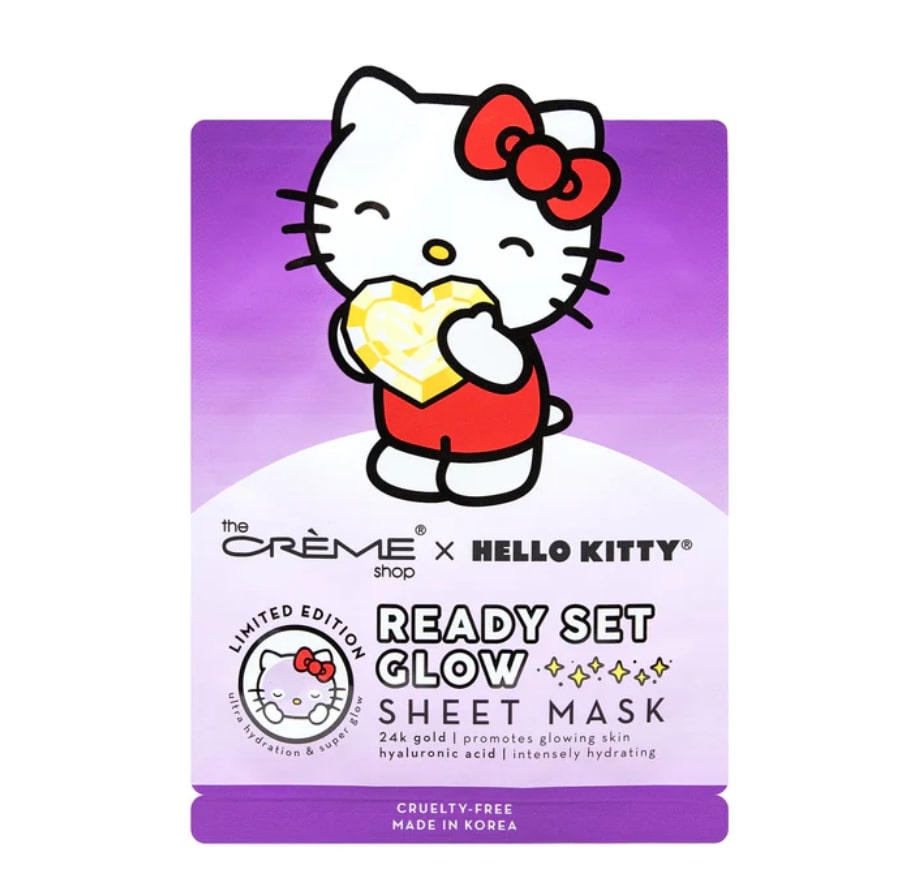 TCS HELLO KITTY FACE SHEET MASK READY SET GLOW – HANAMARU JAPANESE