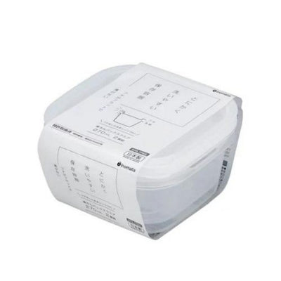 INOMATA 1841 PLASTIC FOOD CONTAINER 270ML 2P WHITE