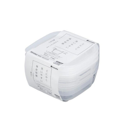 INOMATA 1843 PLASTIC FOOD CONTAINER 90ML 3P WHITE