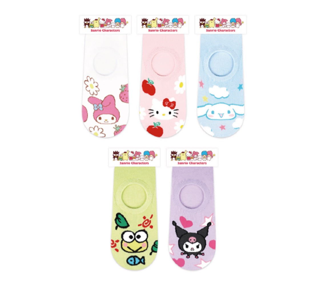 SANRIO CHARACTERS NO SHOW SOCKS ONE SIZE