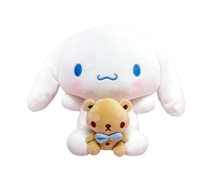 SANRIO STUFFED TOY CINNAMOROLL W/BEAR 25CM – HANAMARU JAPANESE