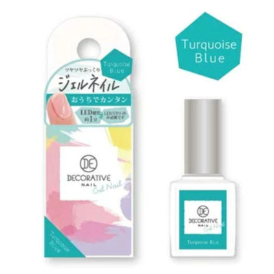 SHO-BIDO DECORATIVE COLOR GEL NAIL TURQUOISE BLUE