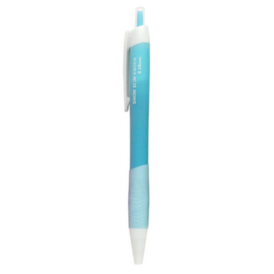 SNOW SLIM KNOCK PEN BLUE 0.38MM