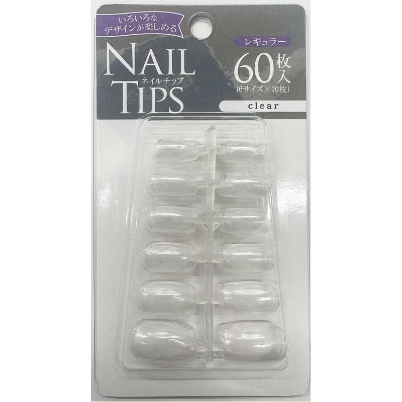 NAIL TIP CLEAR REGULAR TYPE 60P