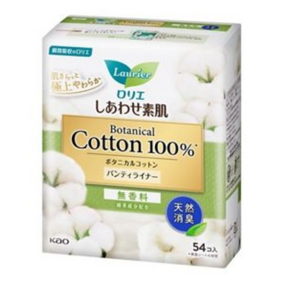 KAO LAURIER COTTON PANTY LINER 54PCS