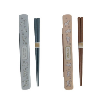 NAKANO CAT LIFE CHOPSTICKS & CASE 19.5CM