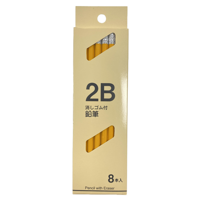 TIS PENCIL 2B WITH ERASER 8P