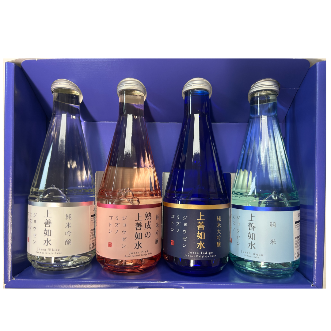 JOZEN SAKE FLIGHT SET 300ML X 4P – HANAMARU JAPANESE MARKETPLACE