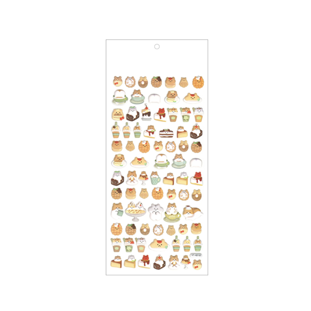 HAPPY FOOD  HAMSTER STICKER