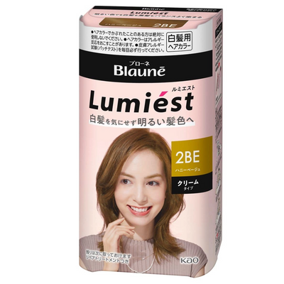 KAO BLAUNE LUMIEST CREAM HAIR COLOR HONEY BEIGE 2BE