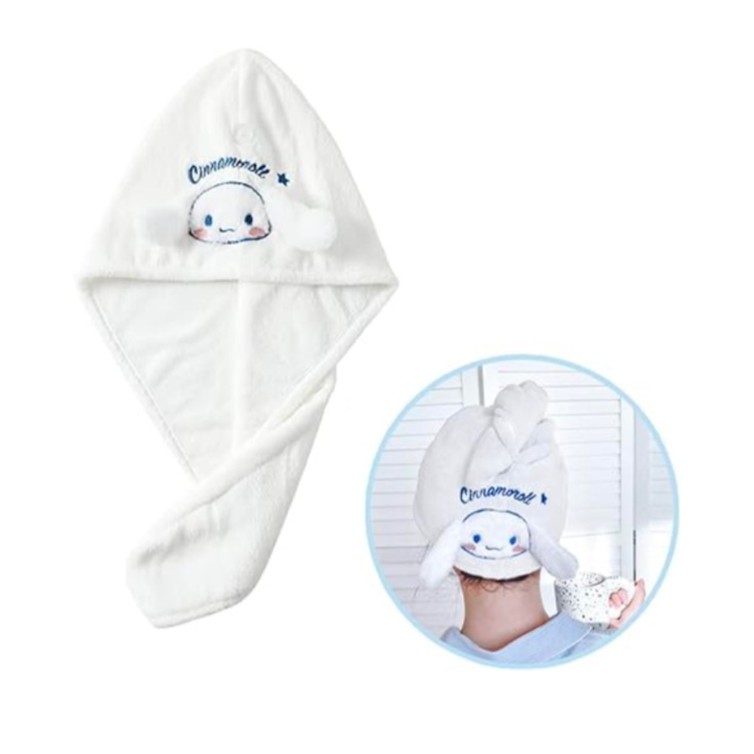 SANRIO MICROFIBER HAIR TURBAN CINNAMOROLL BLUE