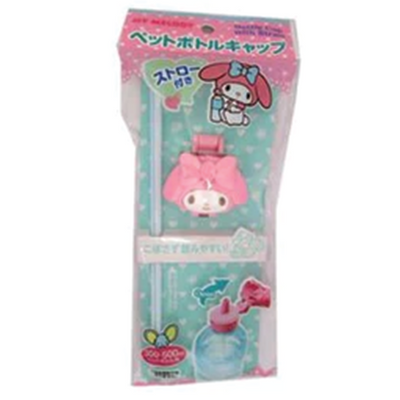 PET BOTTLE CAP MY MELODY W STRAW