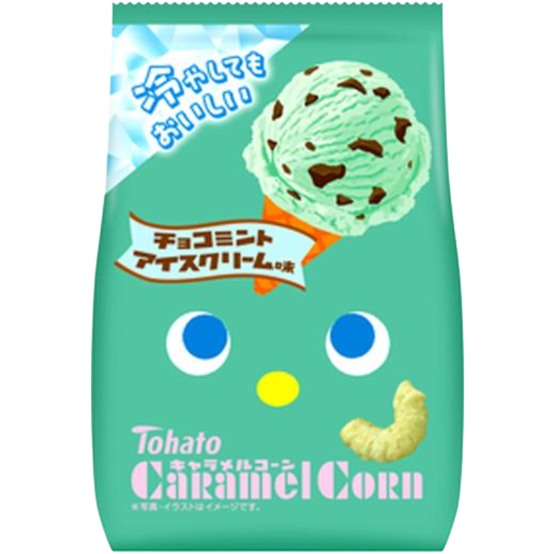 TOHATO CARAMEL CORN CHOCO MINT ICE CREAM FLAVOR