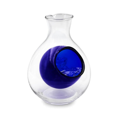 POCKET CARAFE BLUE GLASS 9OZ