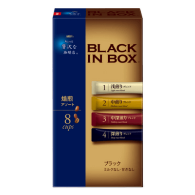 AGF BLACK IN BOX ROASTING ASSORT 8P