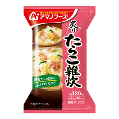 AMANO FOODS FREEZE DRIED TARAKO ZOSUI 1P