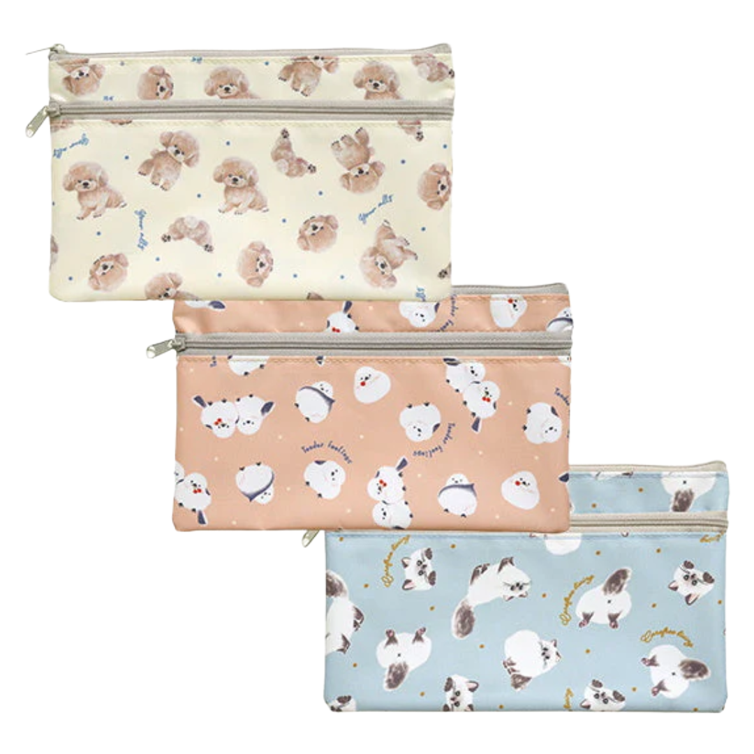 EVERY ANIMAL W FASTENER COIN CASE 8×12CM