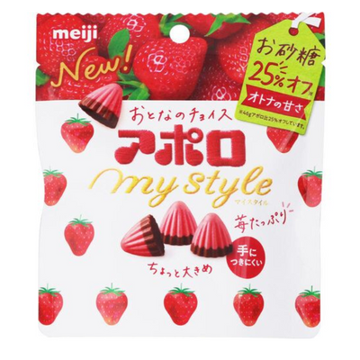 MEIJI APOLLO MY STYLE CHOCOLATE LESS SUGAR 41G