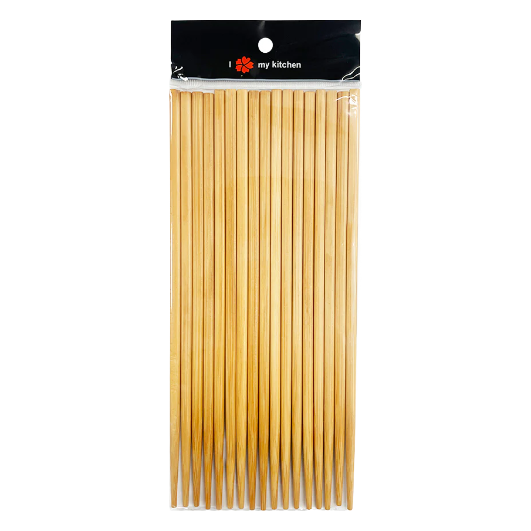 WOODEN BAMBOO CHOPSTICKS 10 PAIR
