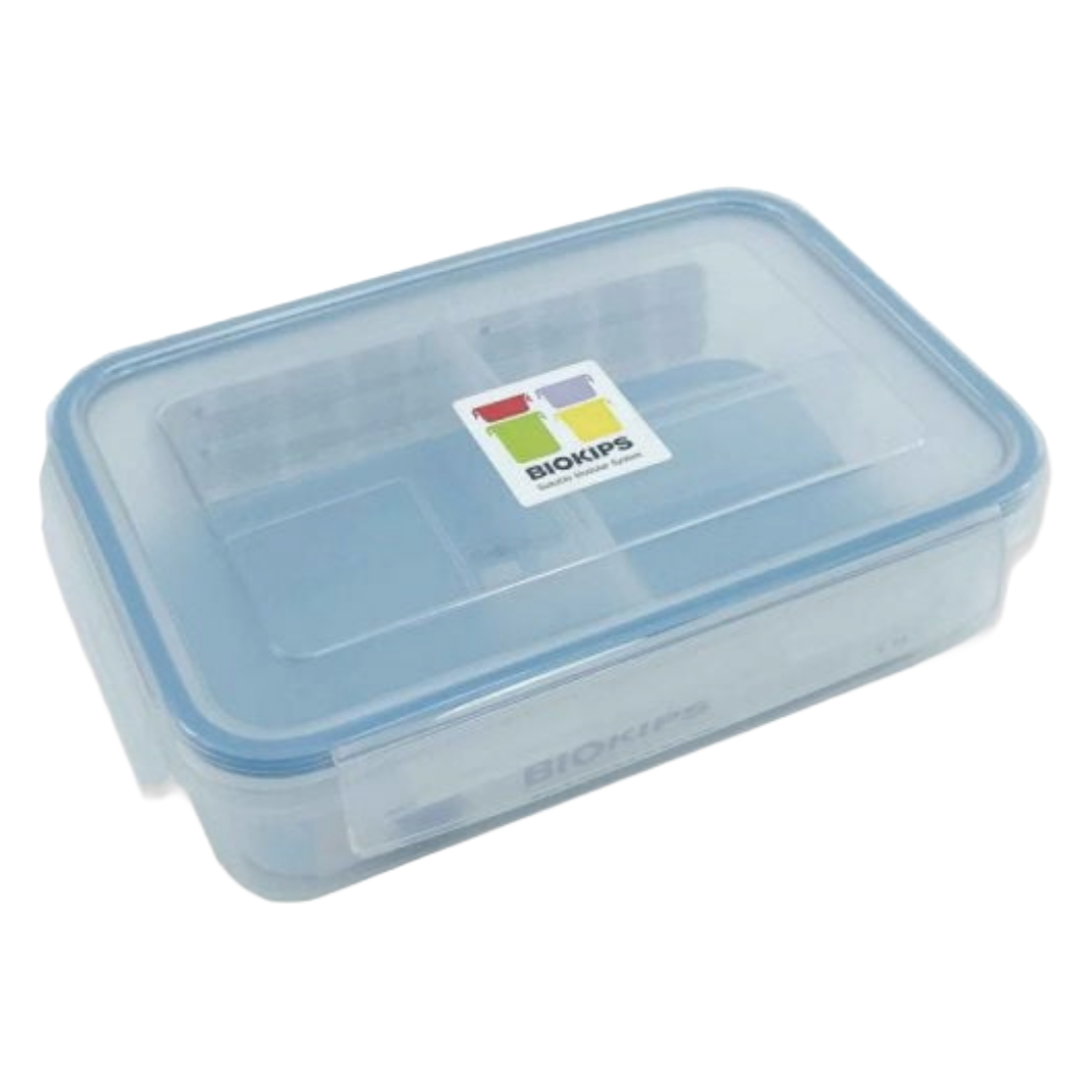 BIOKIPS FOOD CONTAINER 1.1L  W/DIVIDER 21X15X5.5CM