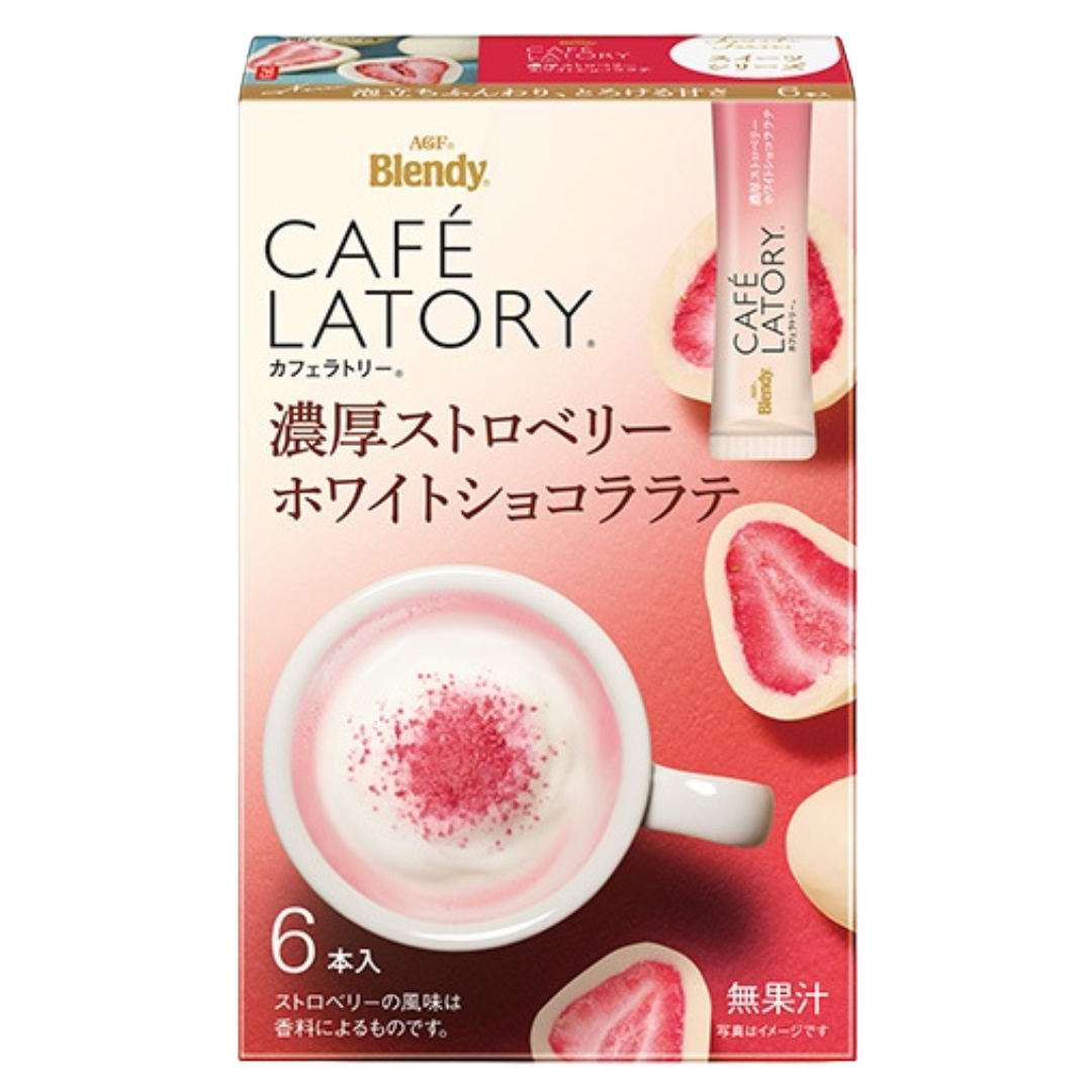AGF BLENDY CAFE STICK STRAWBERRY WHITE CHOCOLA LATTE