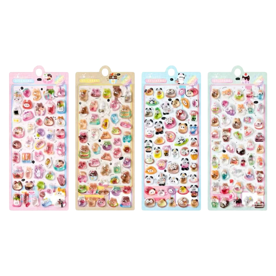 BONBON DROP STICKER FOOD ANIMALS 2