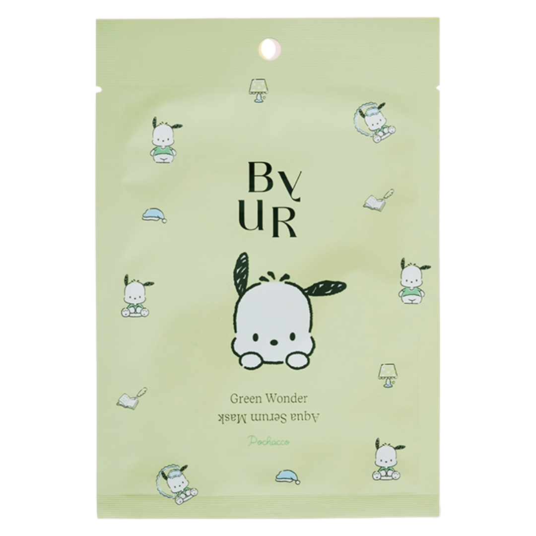 BYUR AQUA SERUM MASK GREEN WONDER 1 SHEET