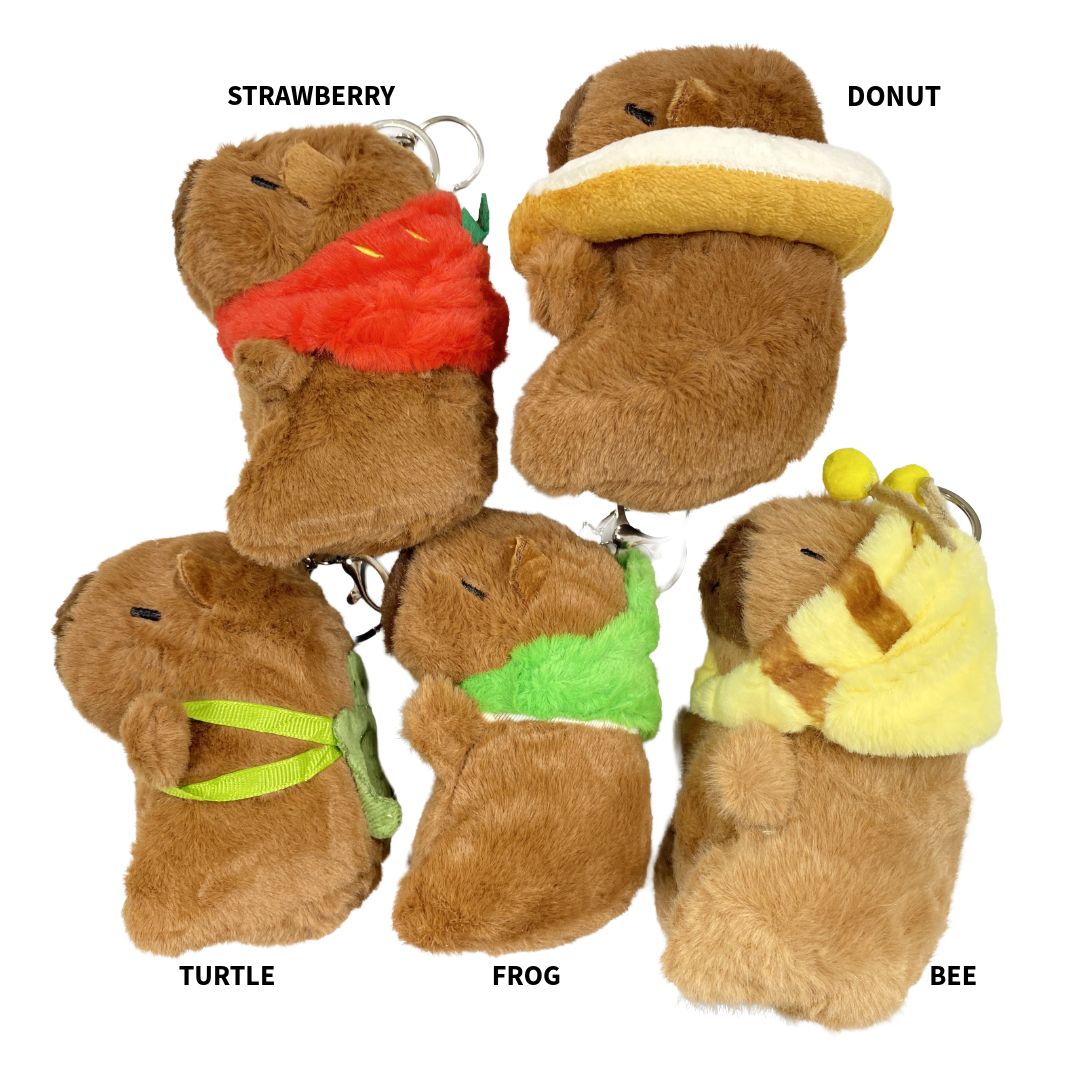 CAPYBARA STUFFED TOY KEY HOLDER CUTE 11CM