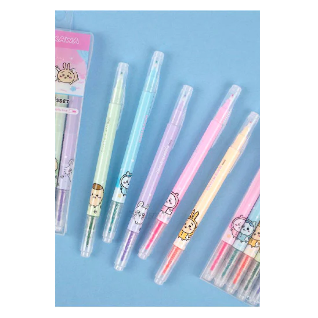 CHIIKAWA TWIN PEN 5 COLORS SET