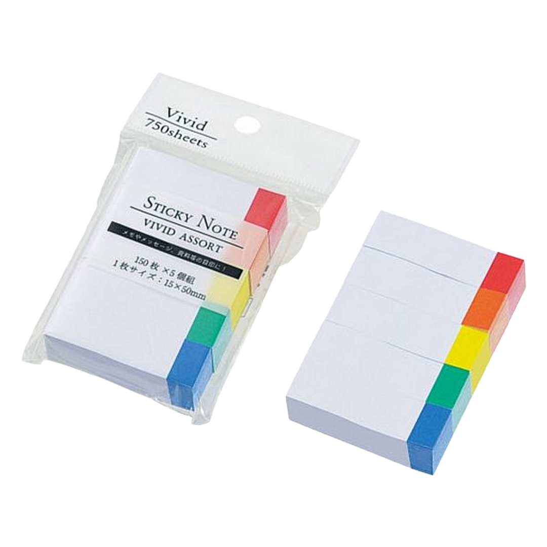 ECHO STICKY NOTE VIVID ASSORT 15X50MM