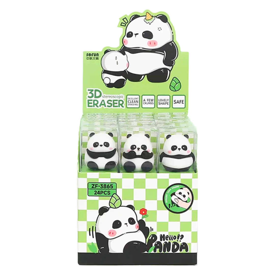 3D ERASER HELLO PANDA – HANAMARU JAPANESE MARKETPLACE