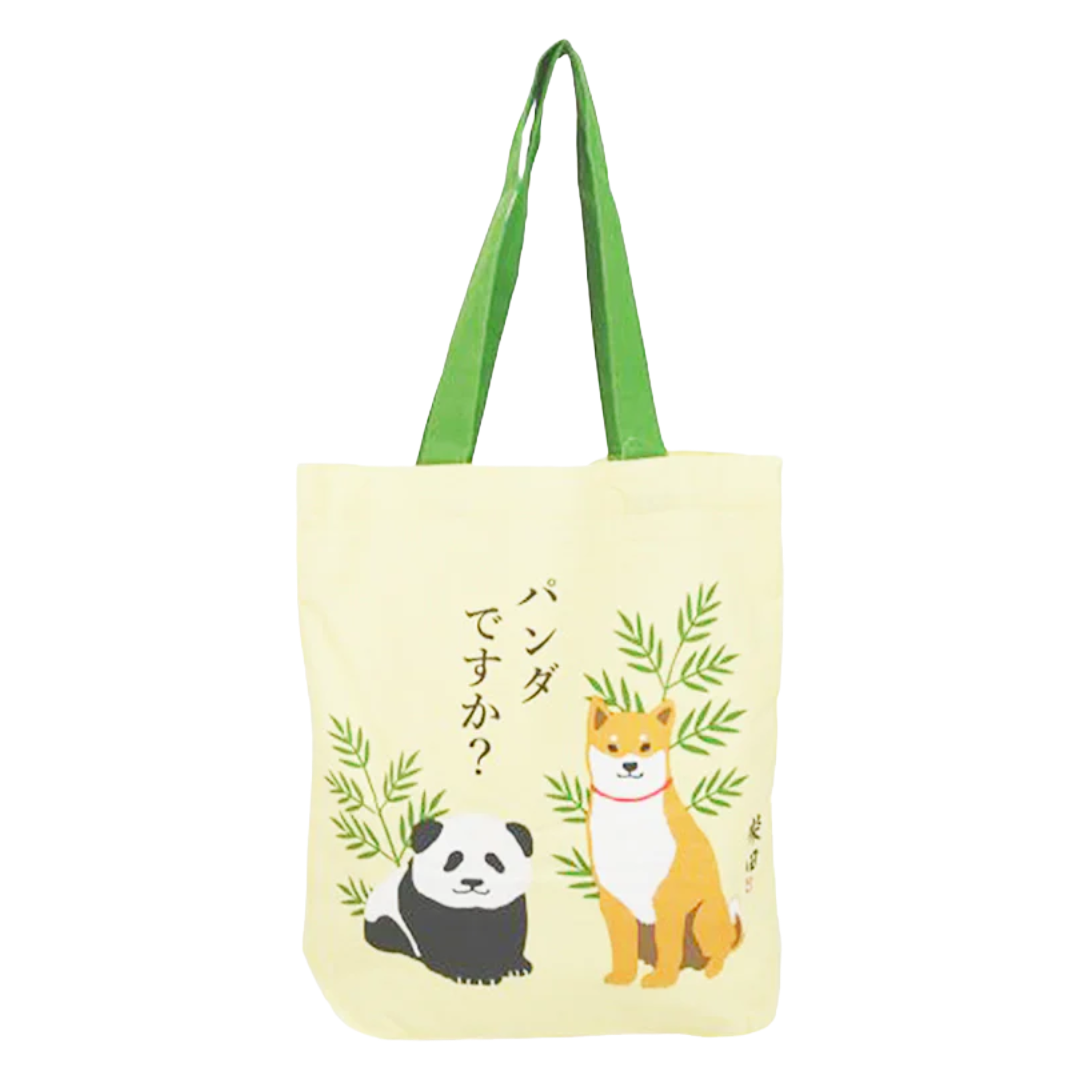 FRIENDSHILL A4 TOTE BAG PANDA YELLOW