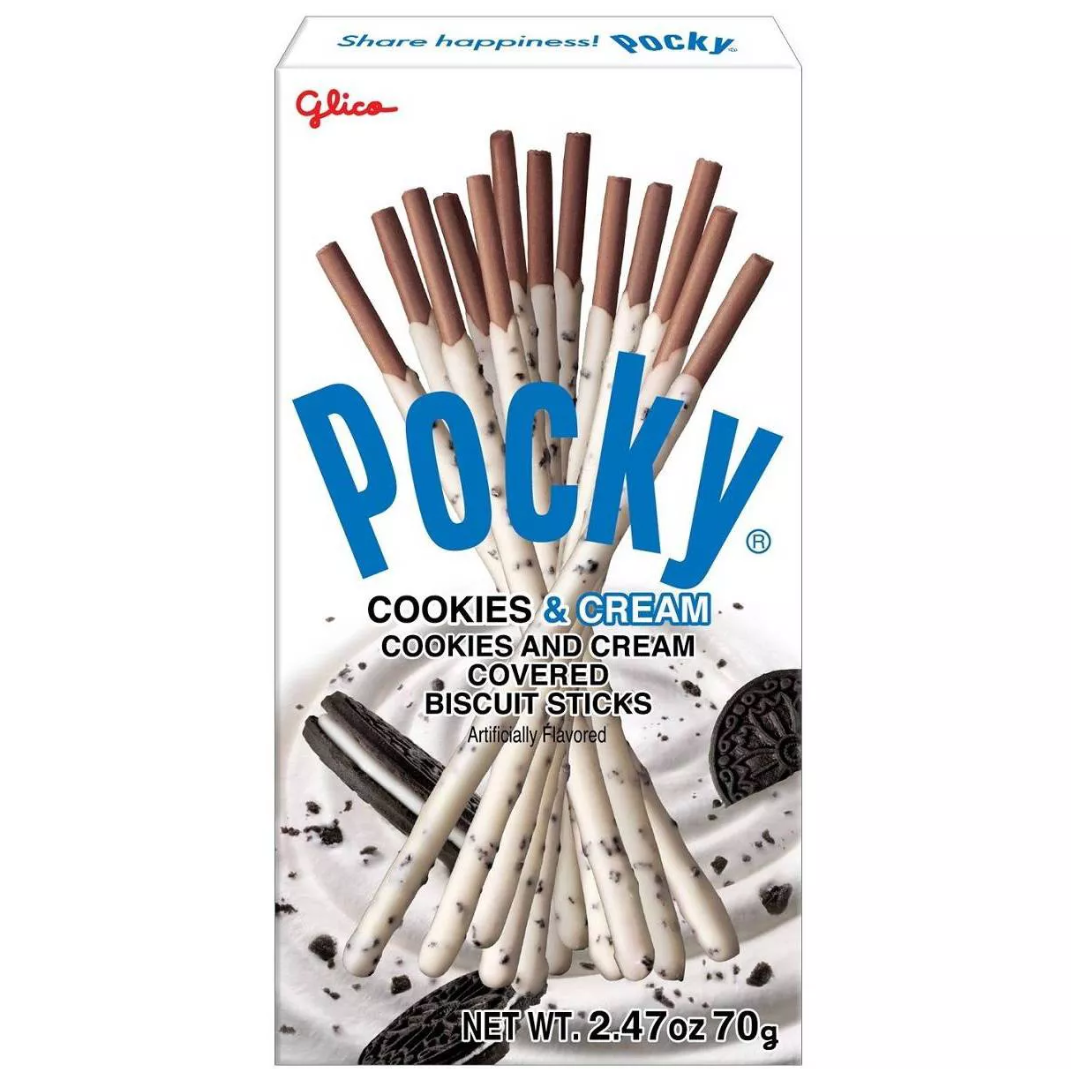 GLICO POCKY COOKIES CREAM 2.47OZ